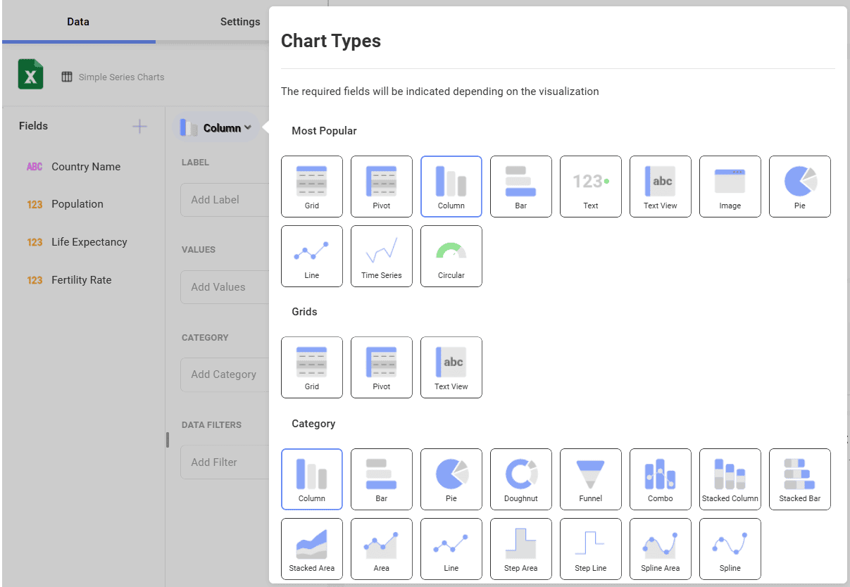 List of chart types