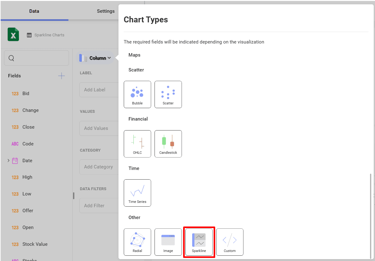 Tutorials-Charts-Select-Sparkline-Chart